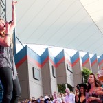 Lady Antebellum performed at the Shoreline Amphitheater